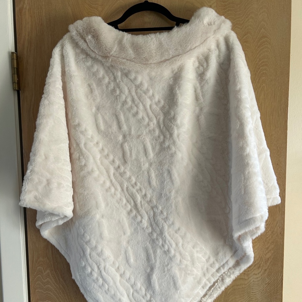 Faux Fur Poncho